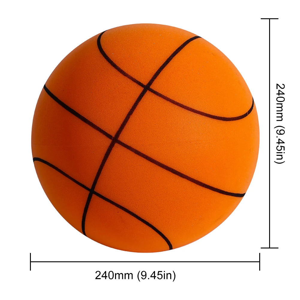 Bouncing Silent Basketball in indoor facility for kids and for home