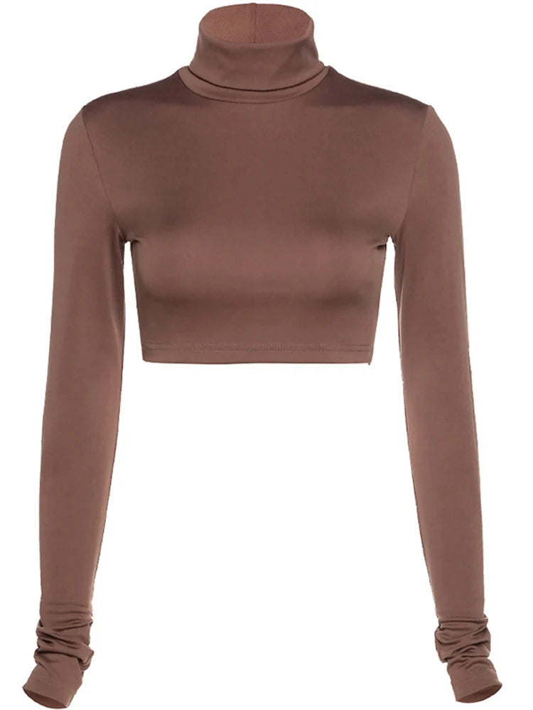 Basic Sheath Women crop top