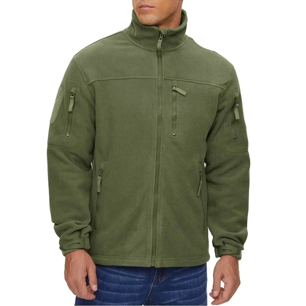 Full Zip Up Green Fleece Jacket