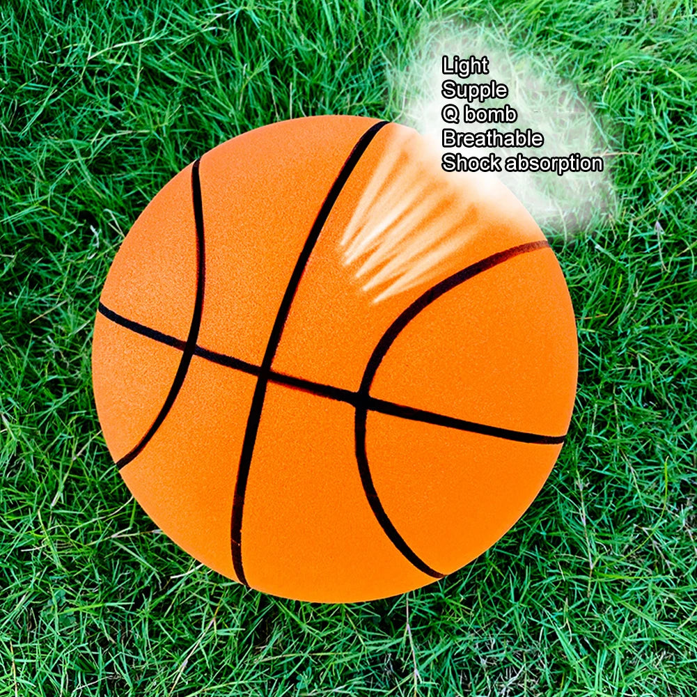 Bouncing Silent Basketball in indoor facility for kids and for home