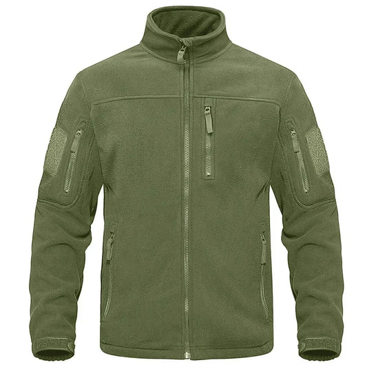 Full Zip Up Green Fleece Jacket